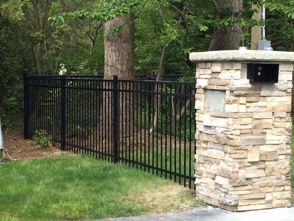 Decorative metal fence with powder-coated finish chilliwack